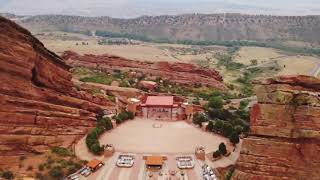 Fly over Red Rocks Amphitheatre