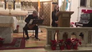 ‘Ave Maria’ sung by Diana Marie Paunetto, John LaBarbera on guitar, Jan. 19, 2017 in NYC.