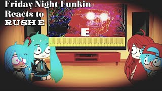 (Old cringe vid)Friday Night Funkin Reacts To Rush E (First Video On This Channel lol)