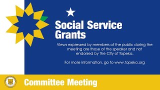 Social Service Grants Committee July 15, 2020