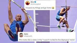 News: 'How embarrassing': Fans react as Estonia's Karel Tilga's pole vault attempt goes wrong...