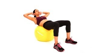 How to Do Ab Crunches w/ Stability Ball | Bosu Ball Workout