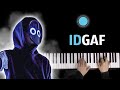 BoyWithUke - IDGAF ft. blackbear ● karaoke | PIANO_KARAOKE ● ᴴᴰ + SHEETS & MIDI