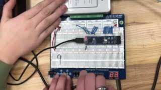 Problem 3.2.4 Asynchronous Counters: Now Serving Display, Breadboard