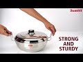 gas stove friendly multi utility kadhai set with lid and 5 plates