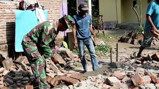 RUTILAHU KODIM 0616/INDRAMAYU || Proses Pemasangan Pondasi Rumah