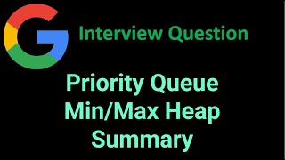 Priority Queue (Min/Max Heap) Summary - Python