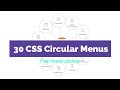 30 CSS circle menus