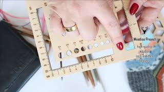 KNITMETR – multipurpose knitting needle gauge and ruler