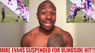 MIKE EVANS DIRTY HIT!!! SUSPENDED!!!