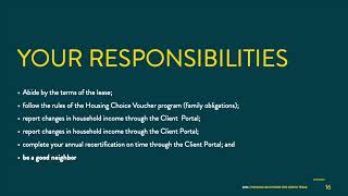 DHA Housing Choice Voucher Briefing