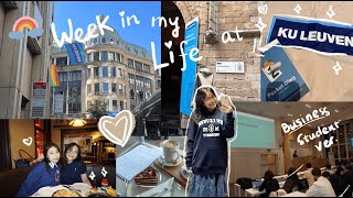 KU Leuven: week in my life as a Business Administration student 🇧🇪🍫 | du học Bỉ: một tuần đi học 🎄