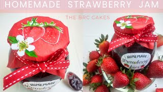 HOMEMADE STRAWBERRY 🍓 JAM RECIPE 😋 ! #thebrccakes#tutorialyoutube#stepbystep#homebaker#ahmedabad#yum