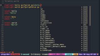 Vimscript Tutorial: Colorful Hello World