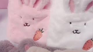 Plush Warm Water Bag Cartoon Rabbit Flushing Hot Water Bottle