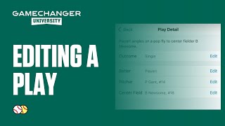 Play Editing | GameChanger University