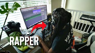 Teaching myself how to make beats | snow day cook up vlog