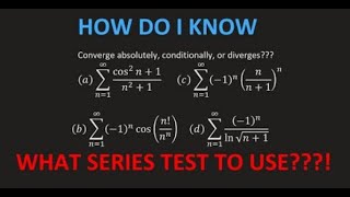 Math 1207-V21 Lecture 12 - Series Convergence Strategy; Estimating Series; Intro to Power Series