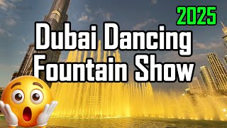 عرض نافورة دبي المذهل 2025 📍Dubai 🇦🇪 #dubailife #travelvlog