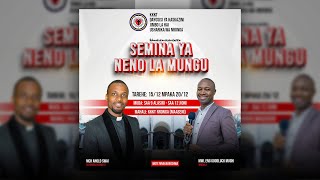 LIVE: SEMINA YA NENO LA MUNGU KKKT DK - USHARIKA WA NRONGA