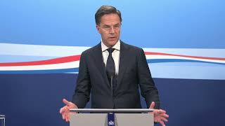 Integrale persconferentie van MP Mark Rutte van 23 juni 2023