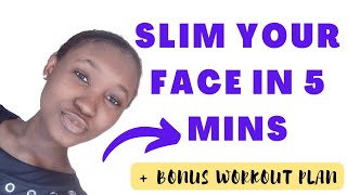 Top 5 Effective Exercise to Slim Face: NO MORE CHUBBY CHEEKS, DOUBLE CHIN,5 Mins Workout