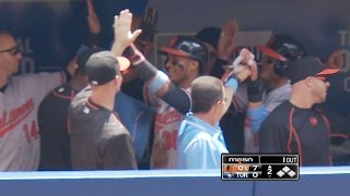 BAL@TOR: O's plate seven runs on seven hits in 2nd