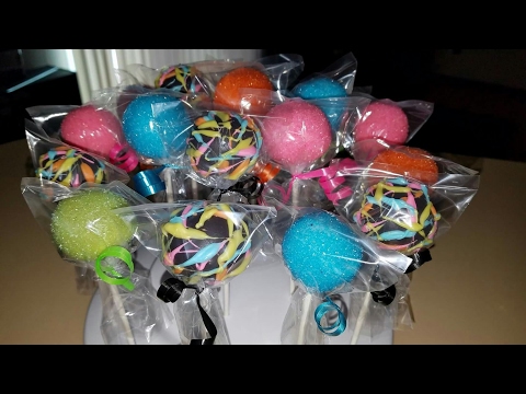 DIY Neon cake pops DIY Neon cake pops