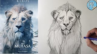 How to draw  ( KIROS ) from Mufasa the Lion King || very easy tutorial | Part 1