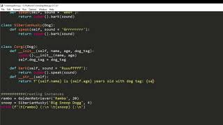 Beginner Python Object Oriented Programming Dog Class Part 3