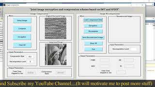 MATLAB code of Joint image encryption and compression scheme based on IWT and SPIHT