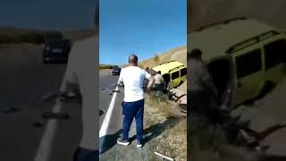 Yozgat’ta feci trafik kazası (AHMET GÜNEŞ)