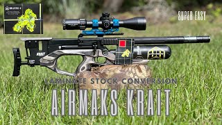 AirMaks Arms Krait, Laminate Wood Stock Conversion - Simple and Worth It! Thanks to Utah Airguns!