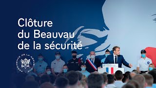 Clôture du Beauvau de la sécurité par le Président Emmanuel Macron