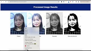 Python Django Image Processing - Brightness, Grayscale and Black and White bit