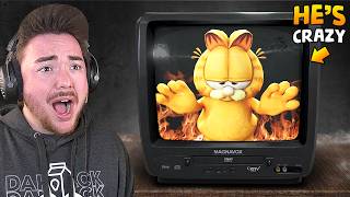 PLAYING THE GARFIELD HORROR GAME… (its so crazy)
