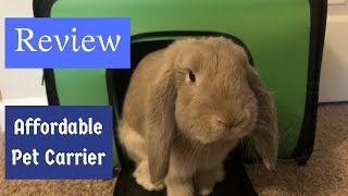 Affordable Rabbit Carrier Review - Kaytee Small Animal Carrier : Buntastic Products