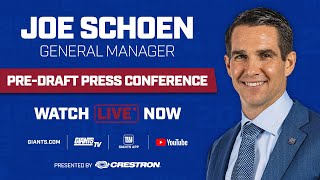 LIVE: GM Joe Schoen Pre-Draft Press Conference | New York Giants