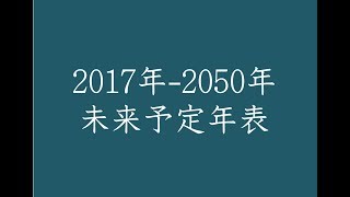 「未来予定年表」2017年～2050年