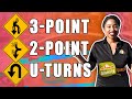 Three-Point (3-Point) & Two-Point (2-Point) Turns: Learn to Turn Around When You Can't Do a U-turn!