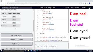 Use Abbreviated Hex Code Basic CSS freeCode