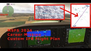 MSFS 2024 Career Mission Custom IFR Flight Plan