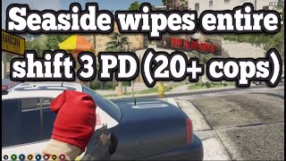 Seaside wipes entire shift 3 PD (20+ cops) | No-Pixel 3.1