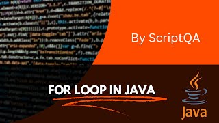 CONTROL FLOW STATEMENT: FOR LOOP IN JAVA
