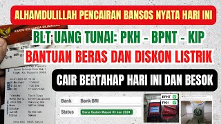 NYATA TERBUKTI BANSOS DAN SUBSIDI HARI INI BLT TUNAI PKH BPNT KIP DLL TERPANTAU MULAI CAIR JAN 2025