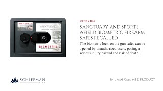 Sanctuary and Sports Afield Biometric Firearm Safes Recalled