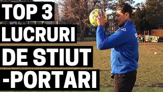 ANTRENAMENT PORTARI |  TOP 3 LUCRURI DE STIUT PORTAR | CAPARCO | IMPROVED FOOTBALL