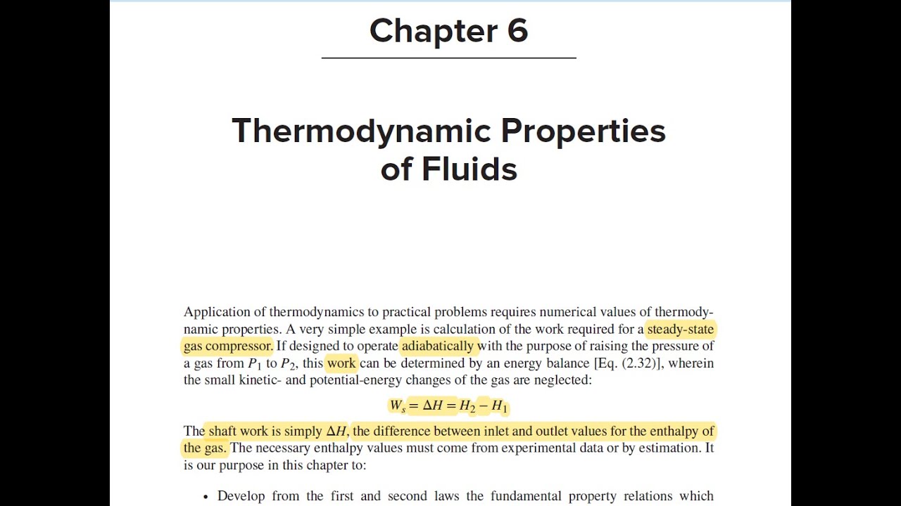 Ch6. Thermodynamic Properties Of Fluids (Thermodinamika Teknik Kimia ...