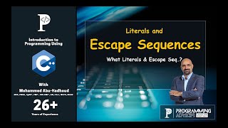 Lesson #16 - Literals and Escape Sequences