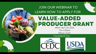 How to Apply for USDA Value Added Producer Grant